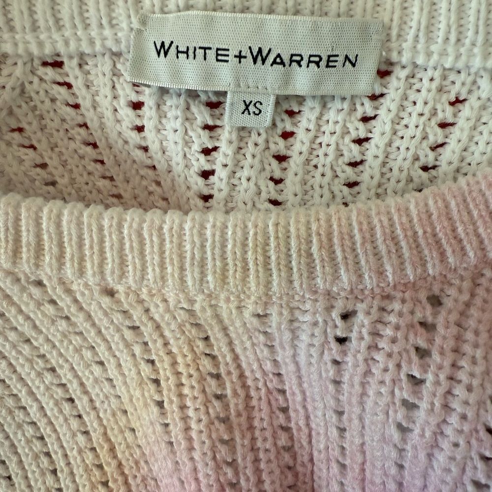 WHITE + WARREN
Washed Tie Dye Crewneck Sweater-QQ11 - Picture 5 of 5